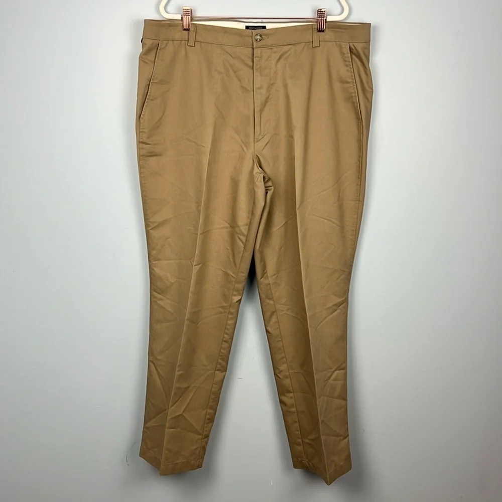 Dockers stain defender individual fit waistband 40x30 flat front relaxed fit